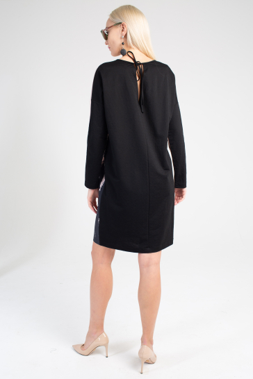 Платье с печатью Цветы белый