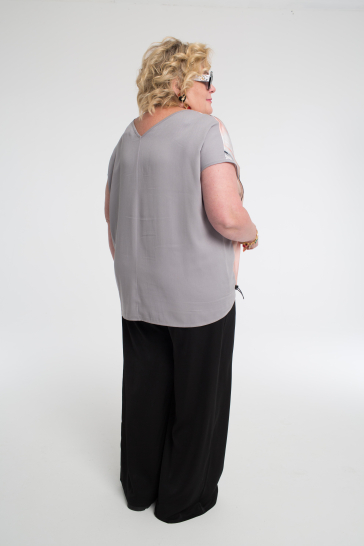 Блуза Живопись пудра