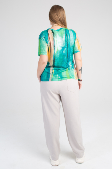 Джемпер Акварель зелёный