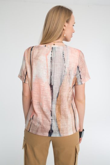 Джемпер Акварель персиковый