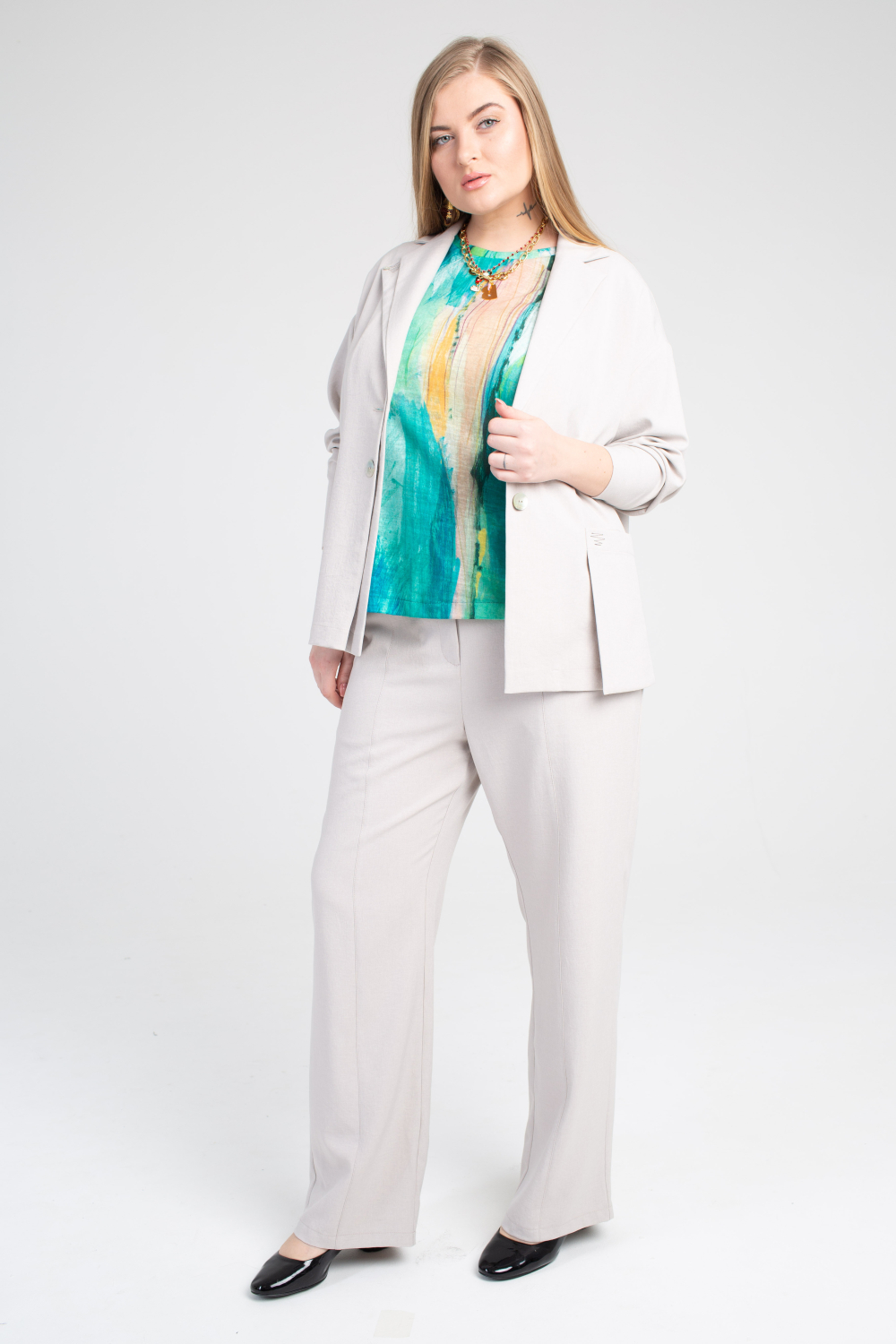 Жакет Цвет Льна