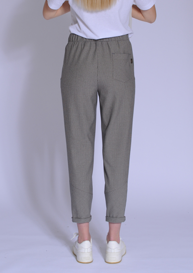 Брюки женские Щербет клетка мультиколор