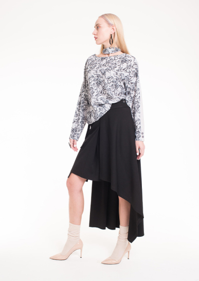 Юбка Северная Венеция черный