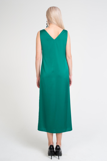 Платье Шелковое на подкладе зеленый