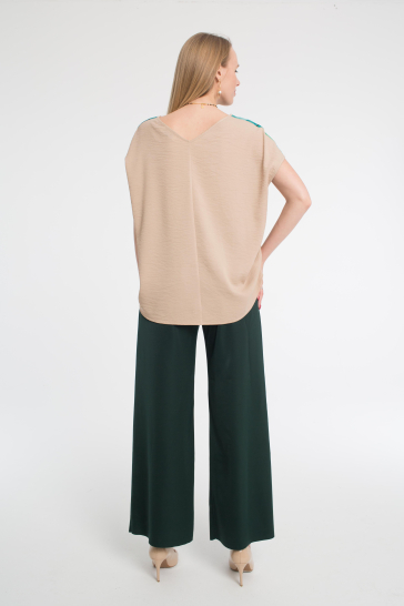 Блуза Живопись зеленый