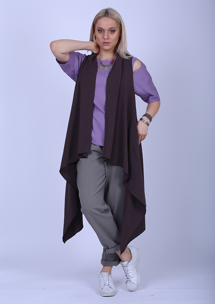 Накидка женская Пагода шоколад