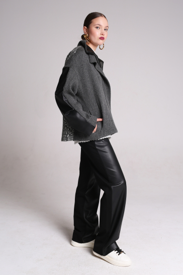 Жакет женский на подкладке т.серый,чёрный