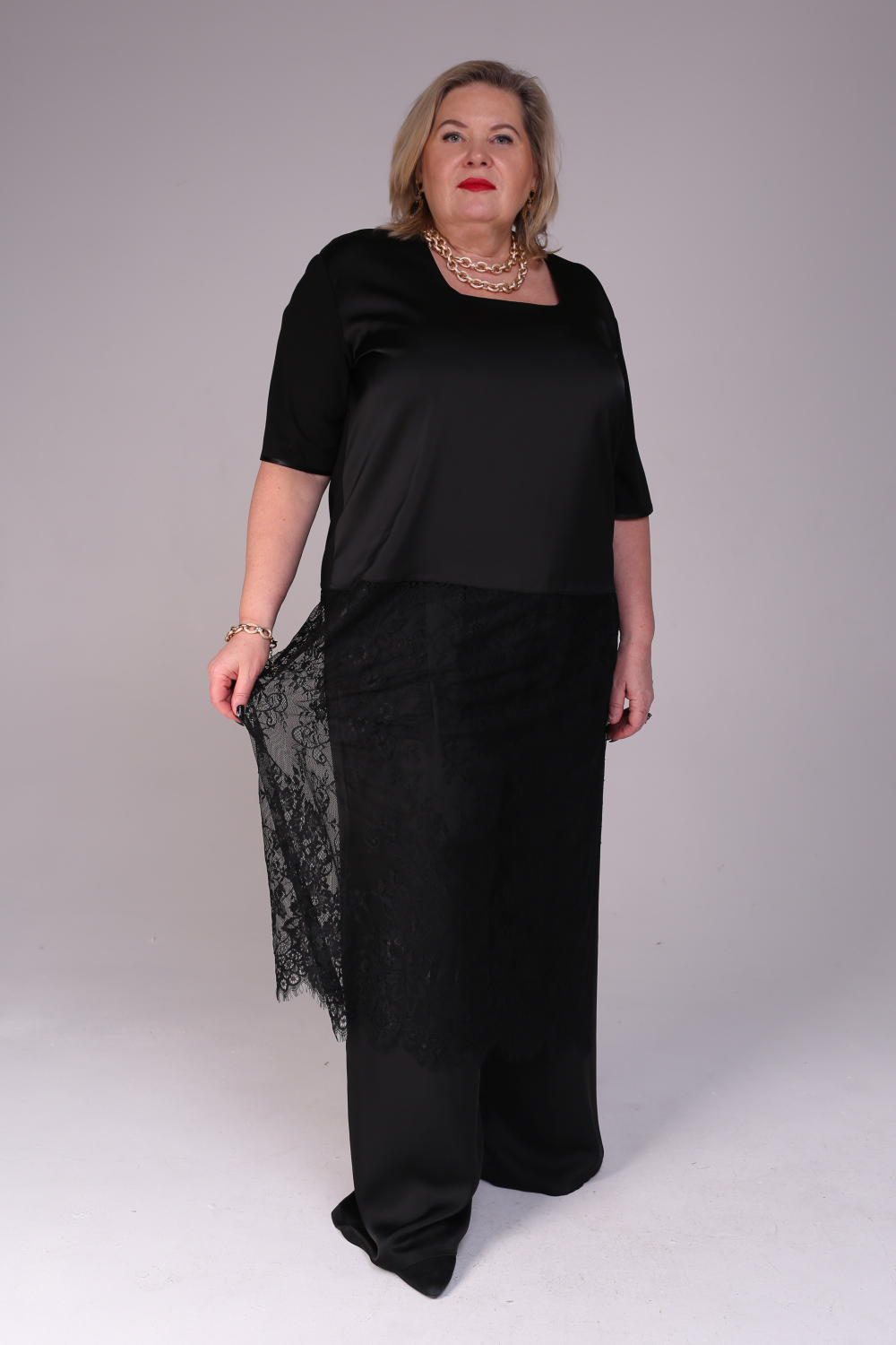 Платье женское платье (туника) чёрное