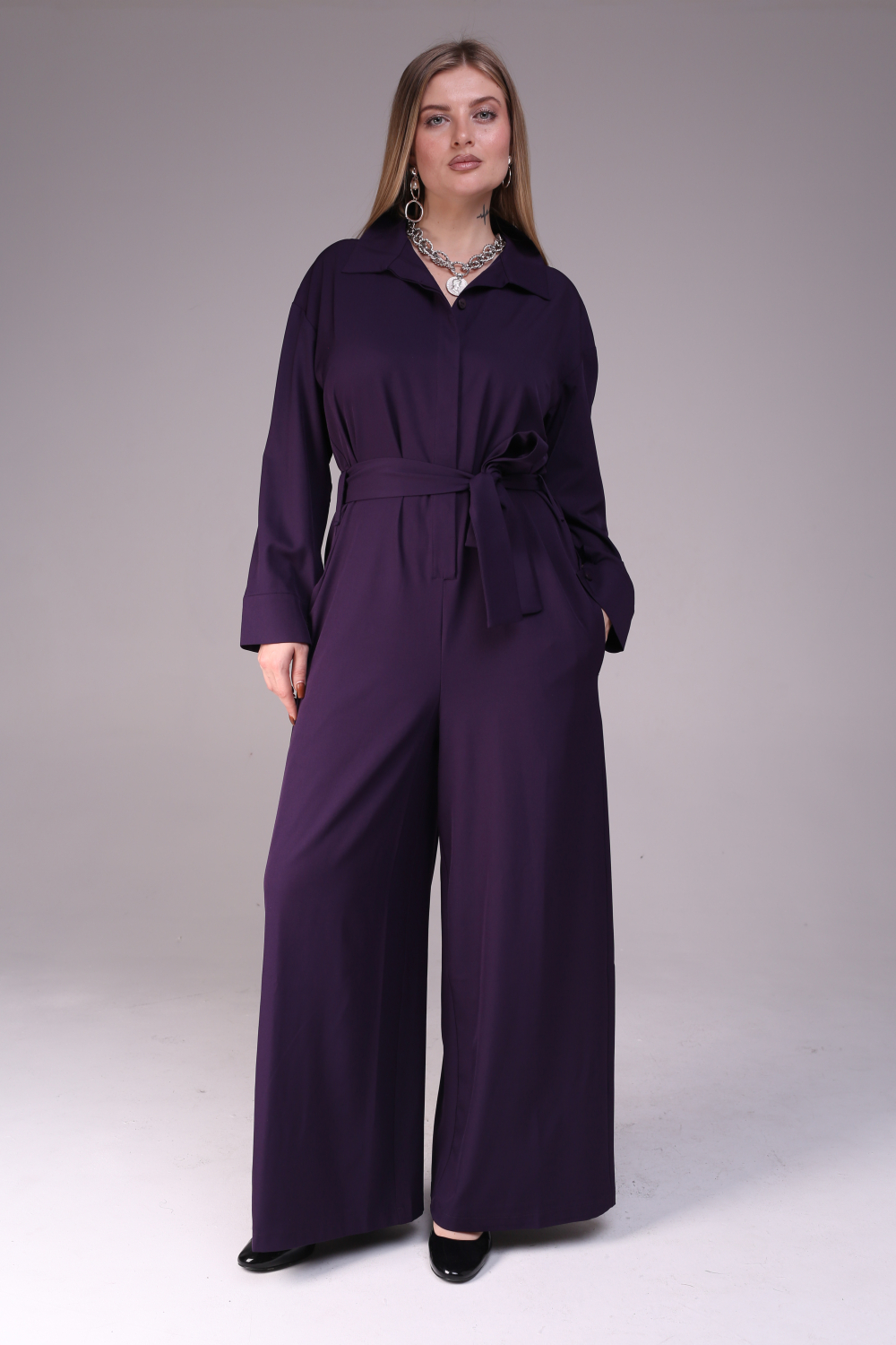 Платье-Комбинезон женский Итальянская слива