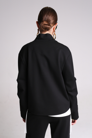 Жакет женский на молнии чёрный