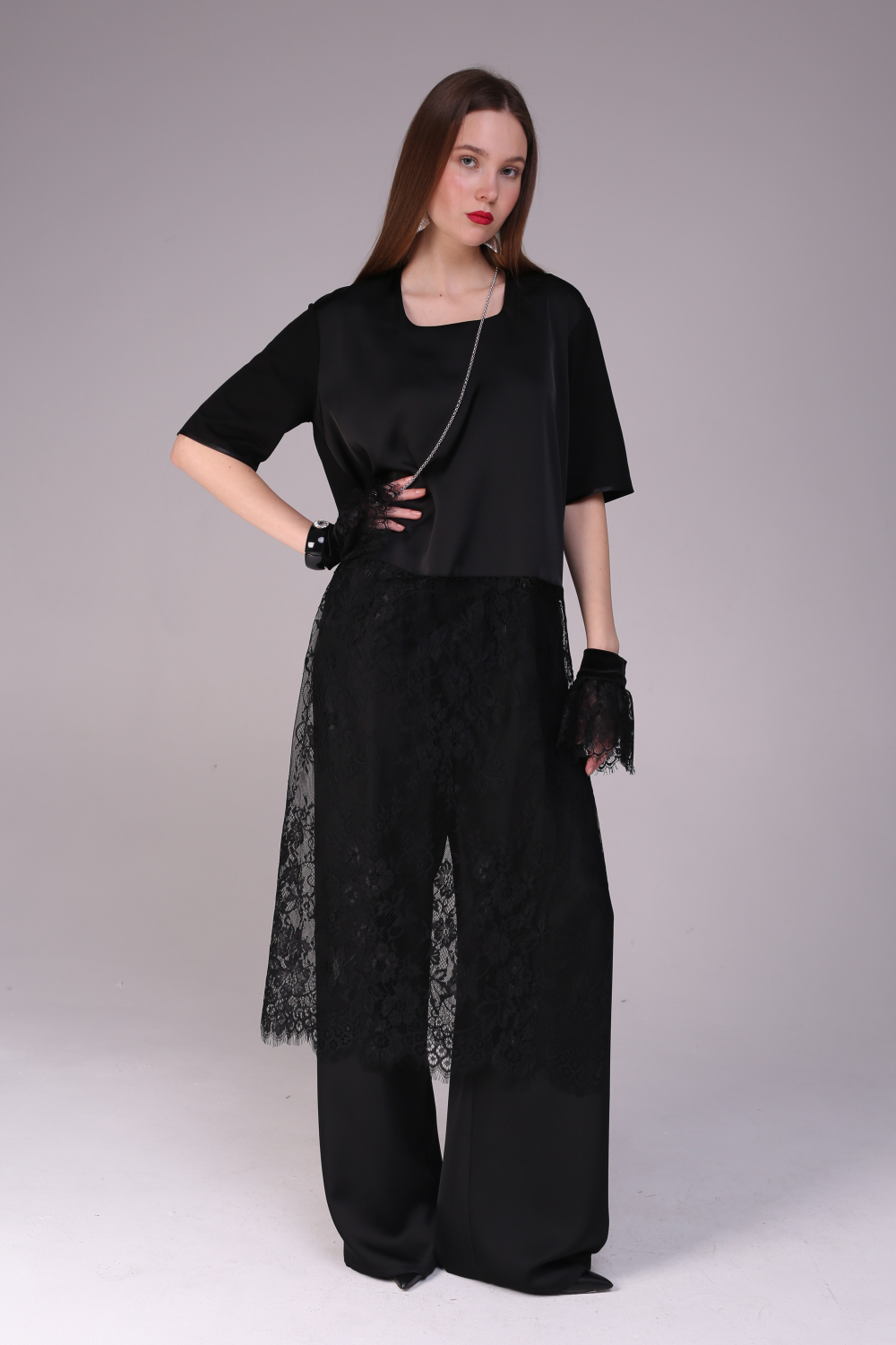 Платье женское платье (туника) чёрное