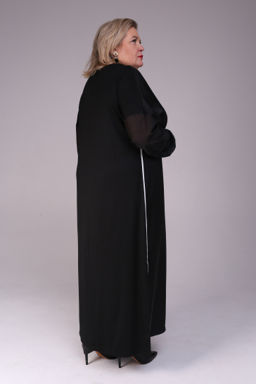 Платье женское Азалия с рукавом чёрное