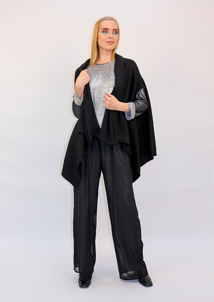 Накидка женская Магия чёрный