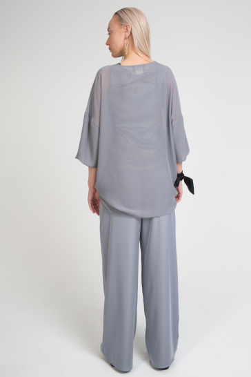 Блуза женская Бабочка серый