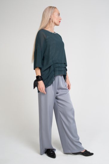 Блуза Бабочка малахит