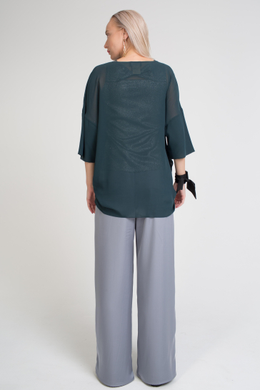 Блуза Бабочка малахит