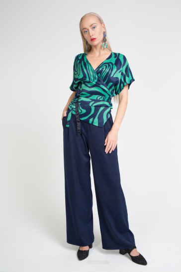 Блуза Чарли двусторонняя изумруд