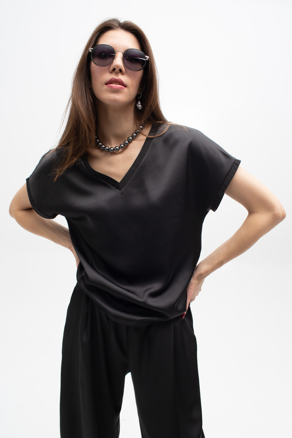 Блуза женская Азалия чёрный