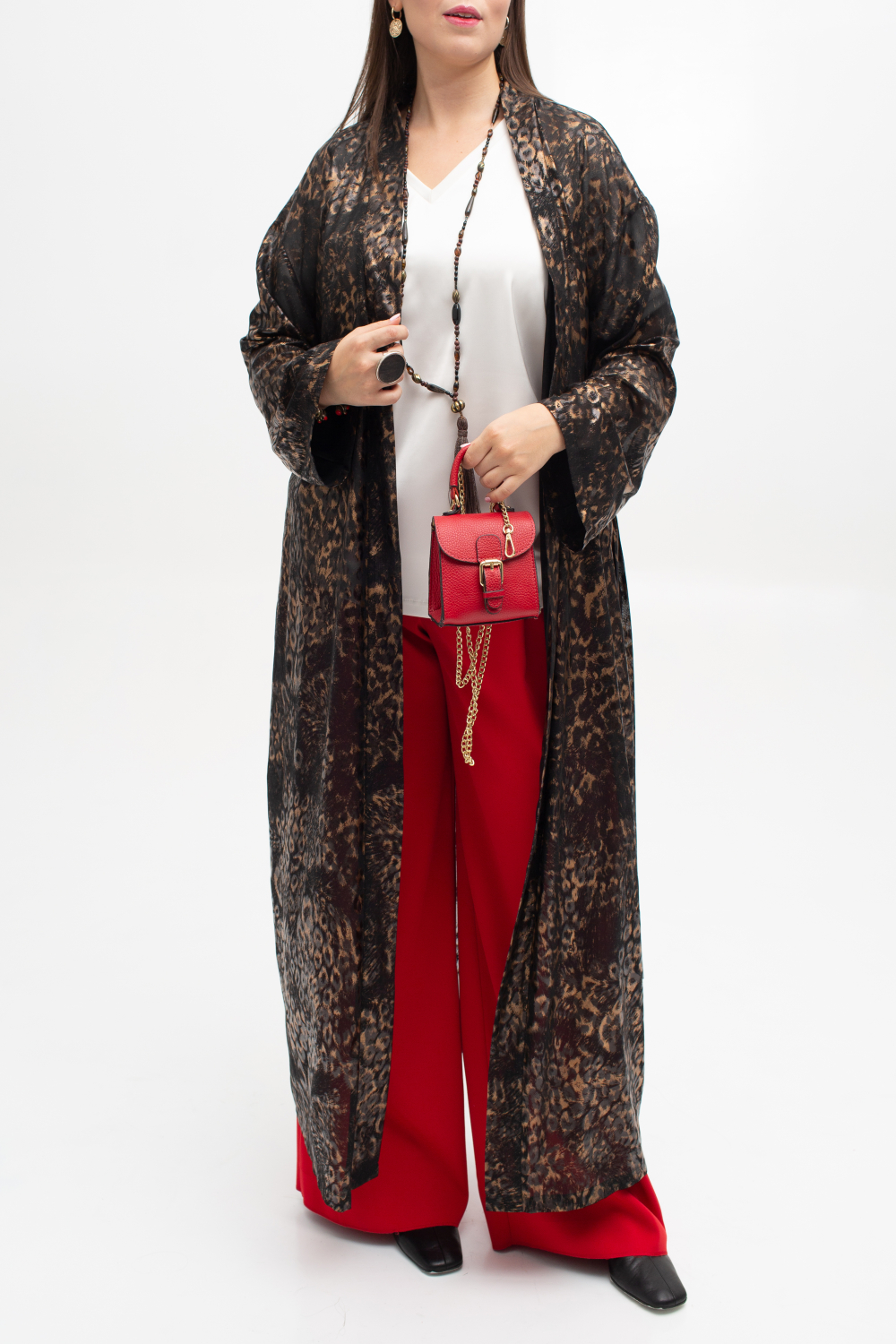 Платье-халат женское Модерн чёрный