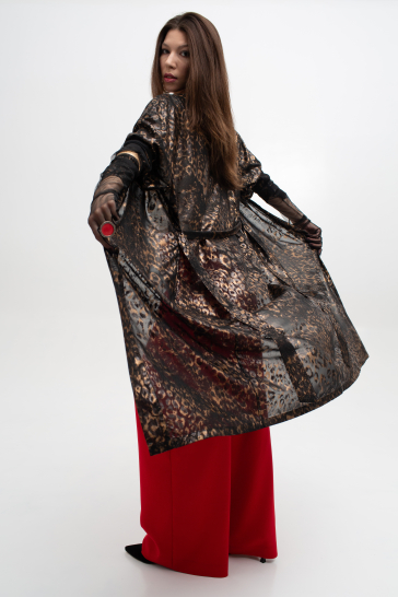 Платье-халат женское Модерн чёрный