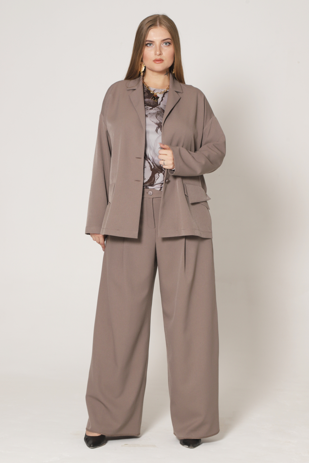 Жакет женский Мокко кофейный