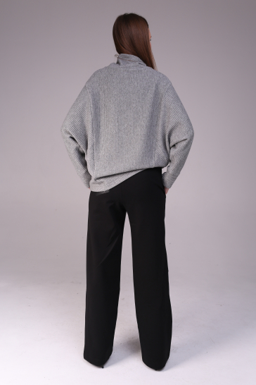 Джемпер женский трикотажный с люрексом серый