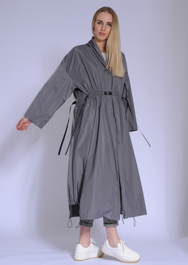 Плащ женский Ночной туман серый