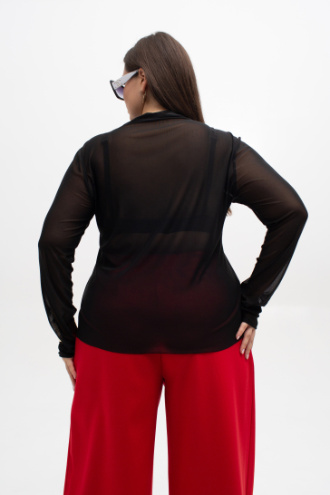 Джемпер женский Сетка чёрный