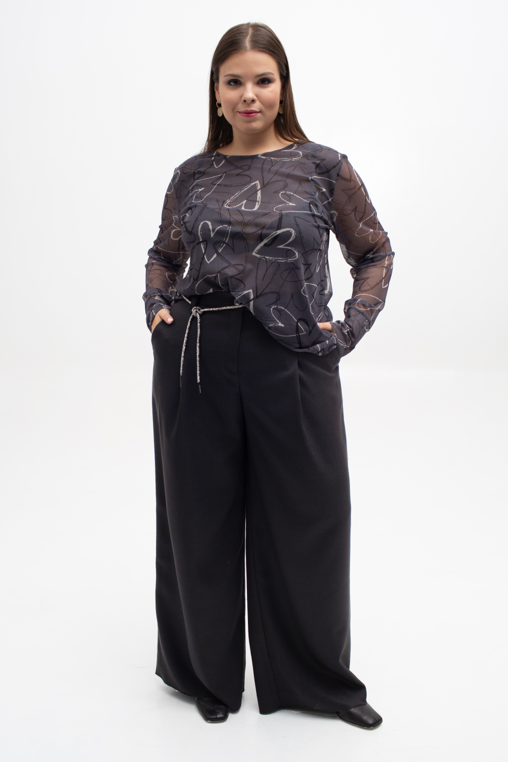 Джемпер женский Лав серый