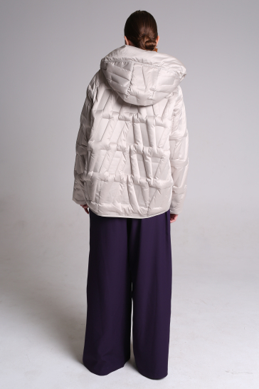 Куртка женская пуховая бежевая