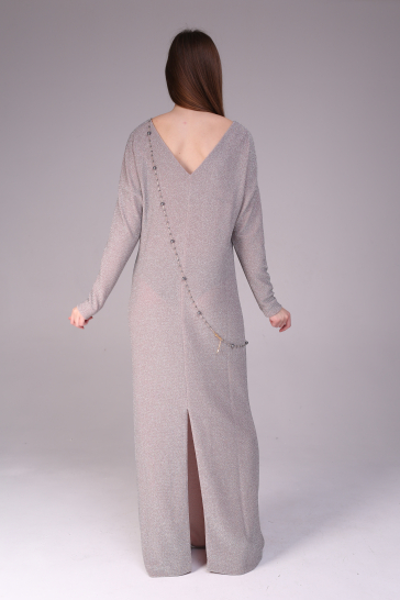 Платье женское Жемчужное с люрексом розовое