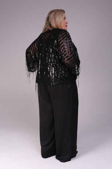 Блуза- накидка Магия ночи чёрная