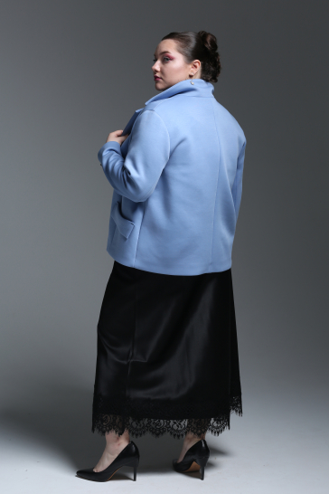 Жакет женский на подкладке голубой