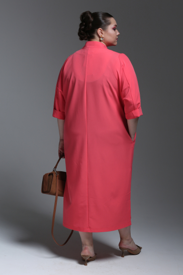 Платье женское из вискозы Весна коралл