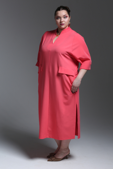 Платье женское из вискозы Весна коралл