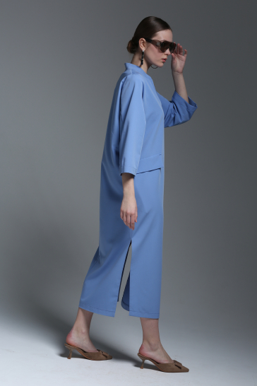 Платье женское из вискозы Весна синий