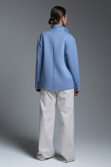 Жакет женский на подкладке голубой