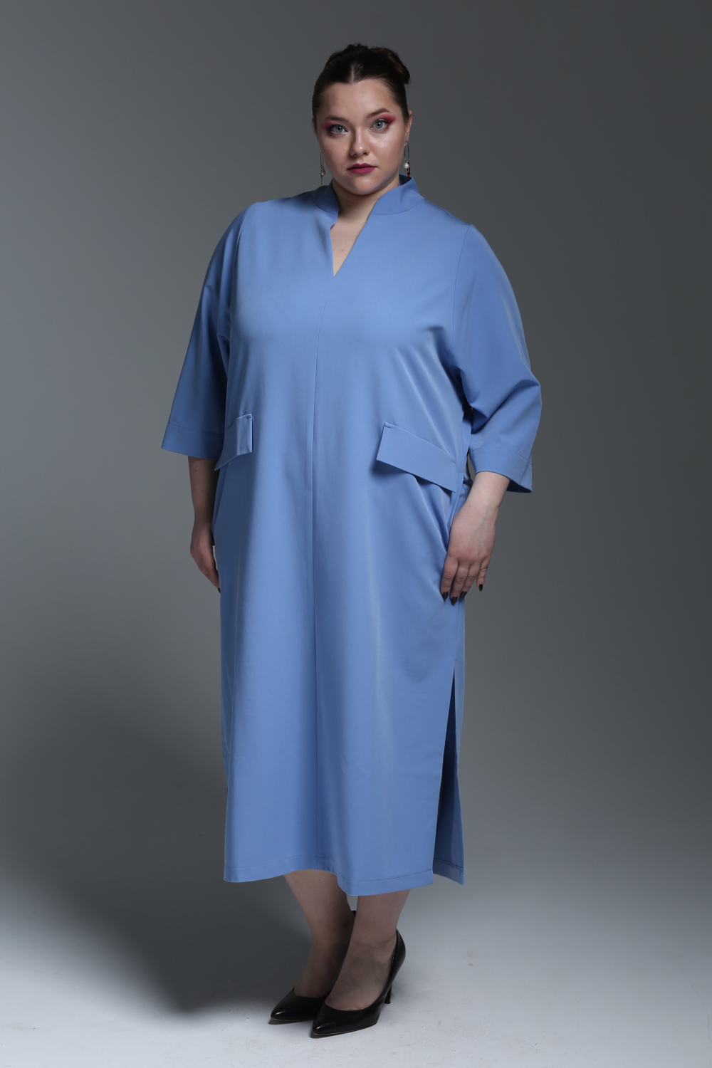 Платье женское из вискозы Весна синий